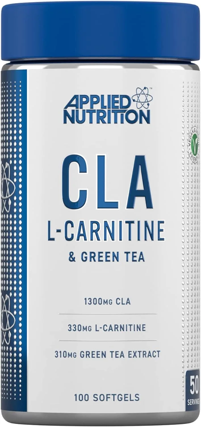 green tea extract cla and l-carnitine + & Capsules Applied Nutrition plc CLA + GREEN TEA +