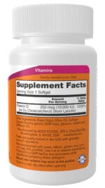 NOW Vitamin D3 10,000 IU 120 Softgels - Image 2