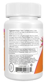 NOW Vitamin D3 10,000 IU 120 Softgels - Image 3