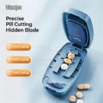 ⁦Portable Pill Splitter - Blue⁩ - الصورة ⁦3⁩