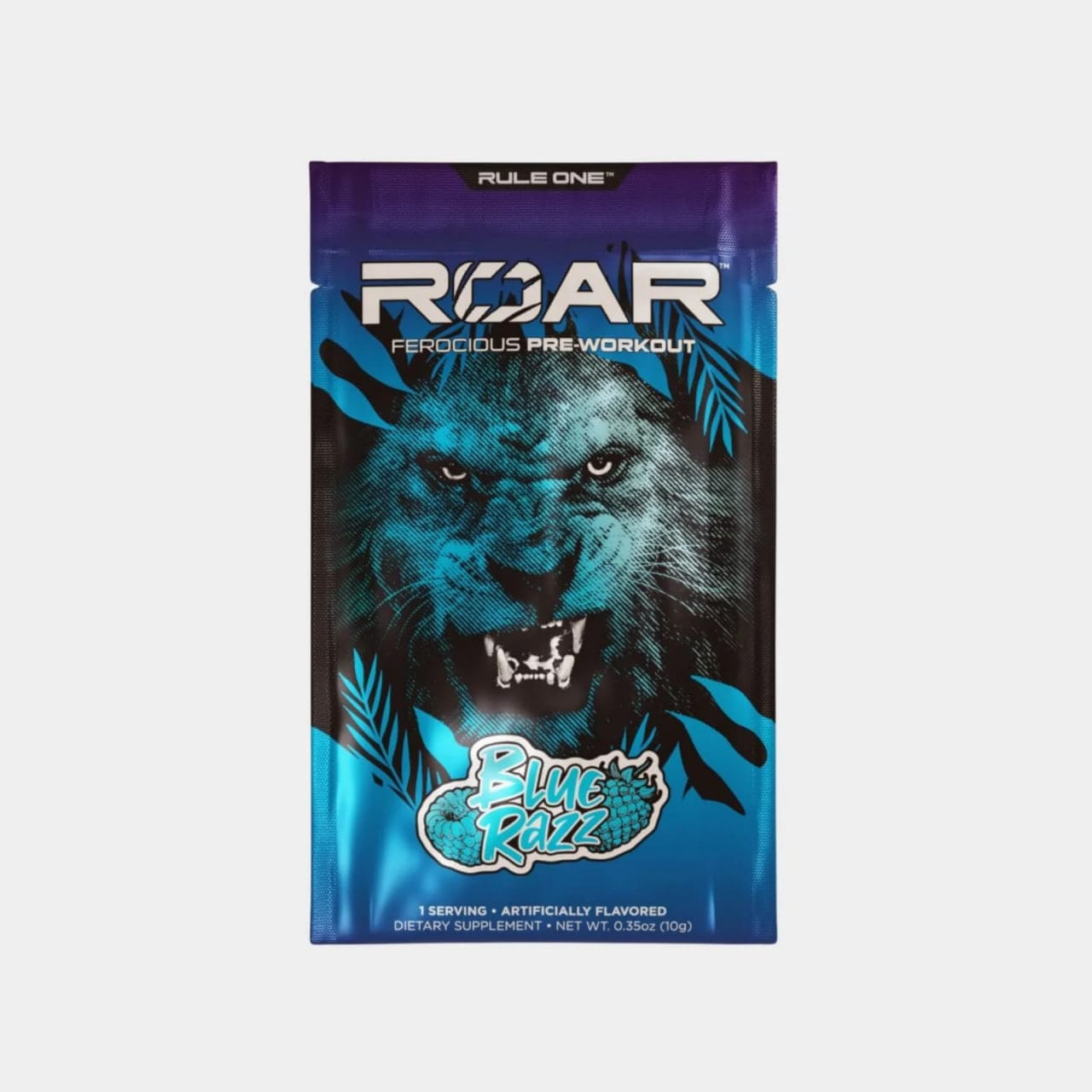 photo_2026-07-02_13-53-42 Rule 1 Roar Pre Workout 1 Serving Blue Razz - Image 1